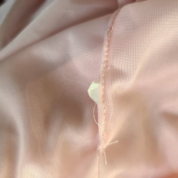 Twenty One Womens Pleated Blouson Jersey Tank Top Round Neck Sz Medium Pink EUC - Picture 5 of 5